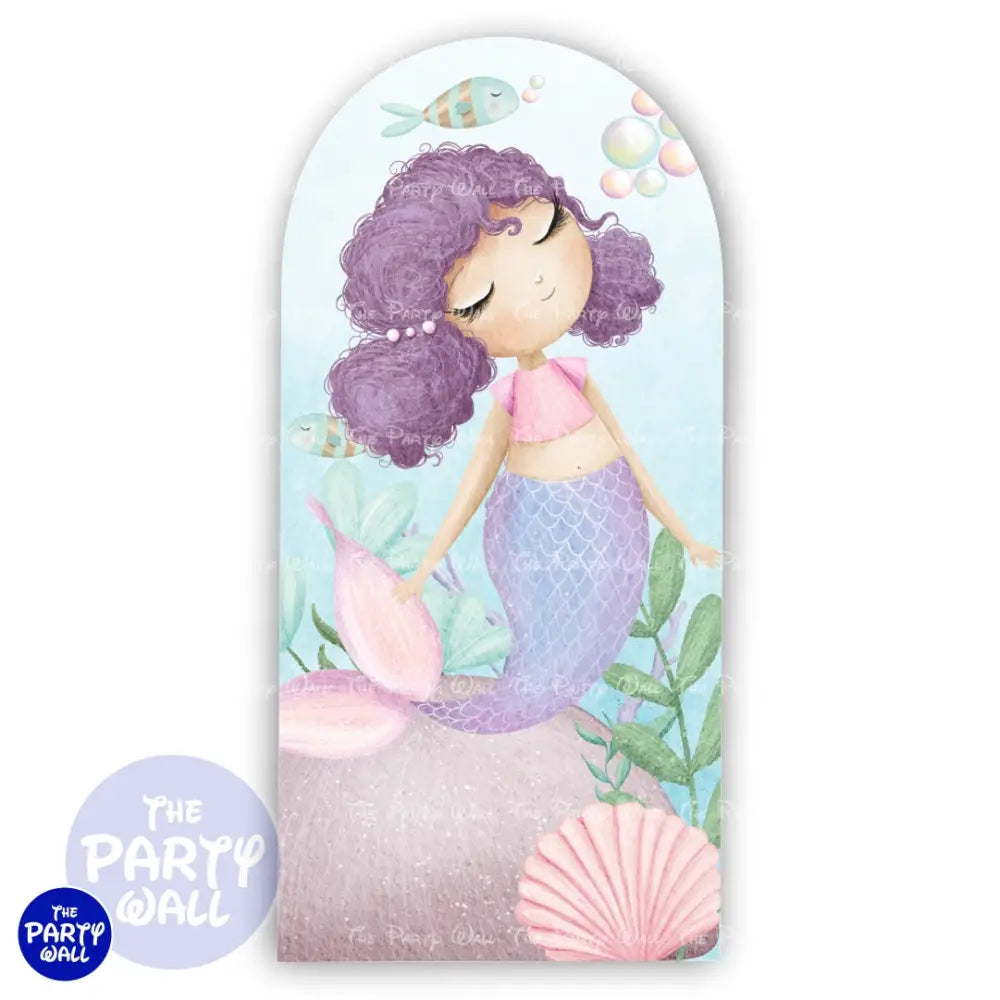 Sirenas Cute - Funda para mampara de punta redonda o rectangular Mampara de punta redonda