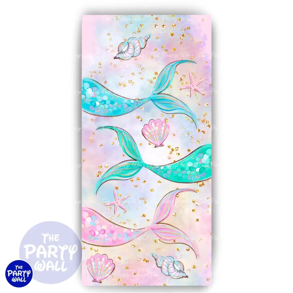 Sirenas Cute - Funda para mampara de punta redonda o rectangular Mampara de punta redonda