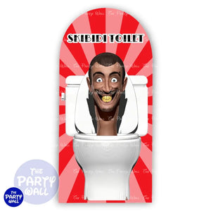 Skibidi Toilet - Funda para mampara de punta redonda o rectangular Mampara de punta redonda