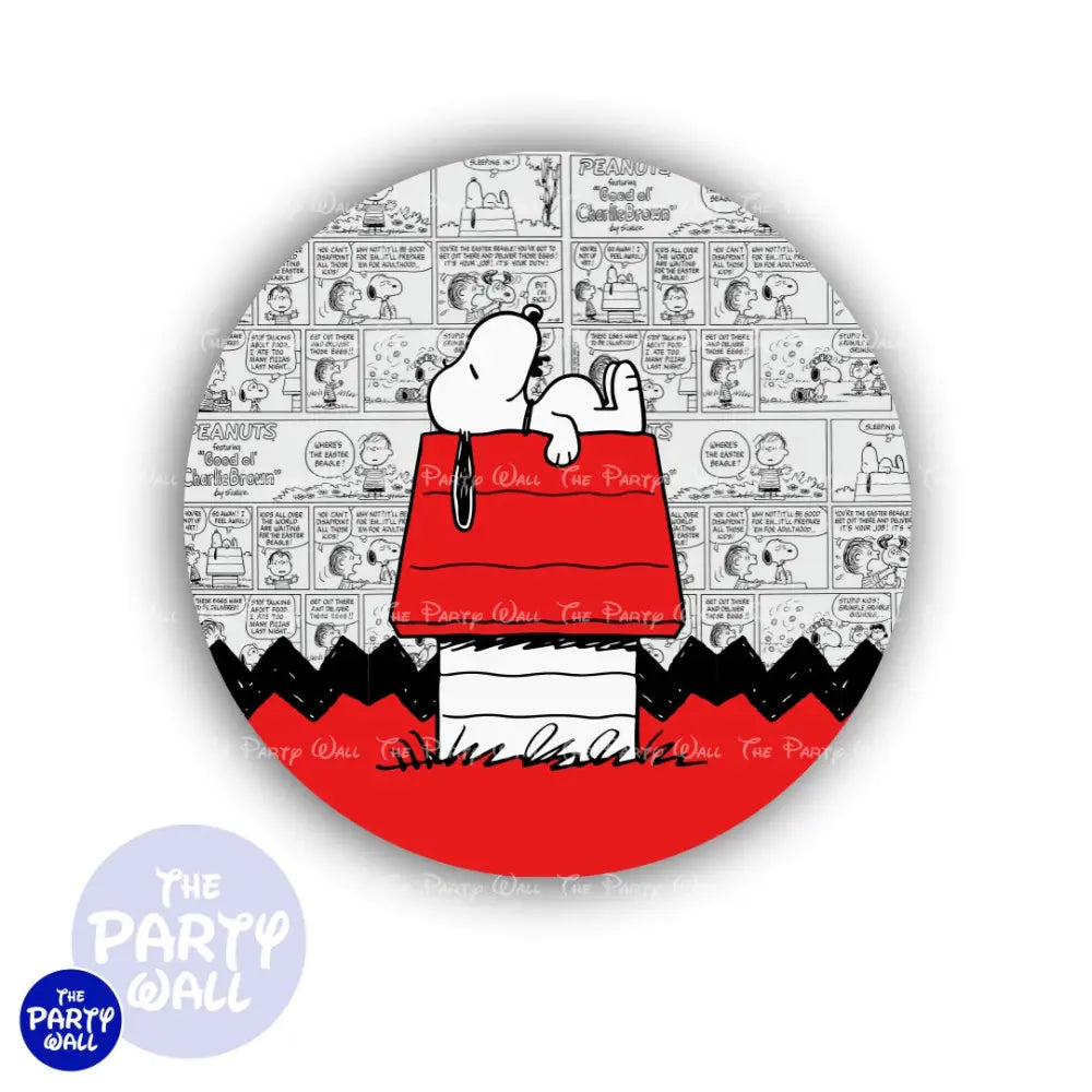 Snoopy - Funda para mampara circular - Circular
