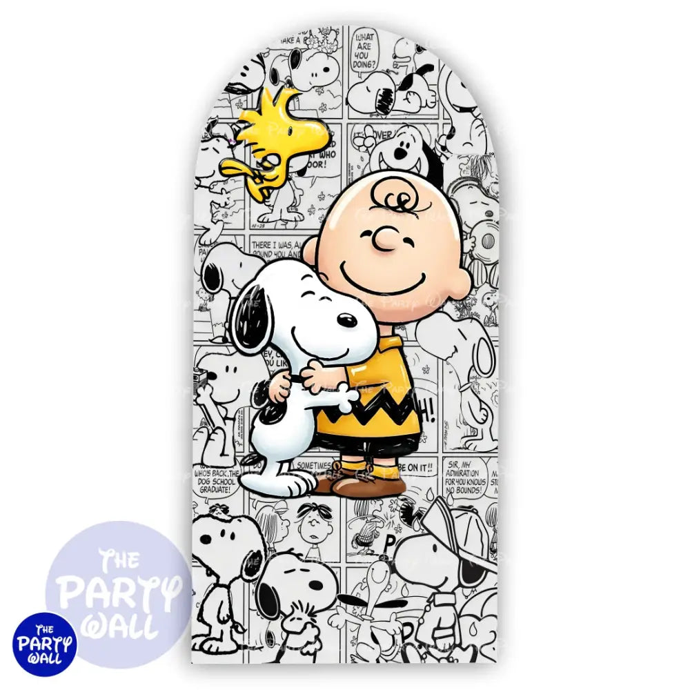 Snoopy - Funda para mampara de punta redonda o rectangular - Mampara de punta redonda