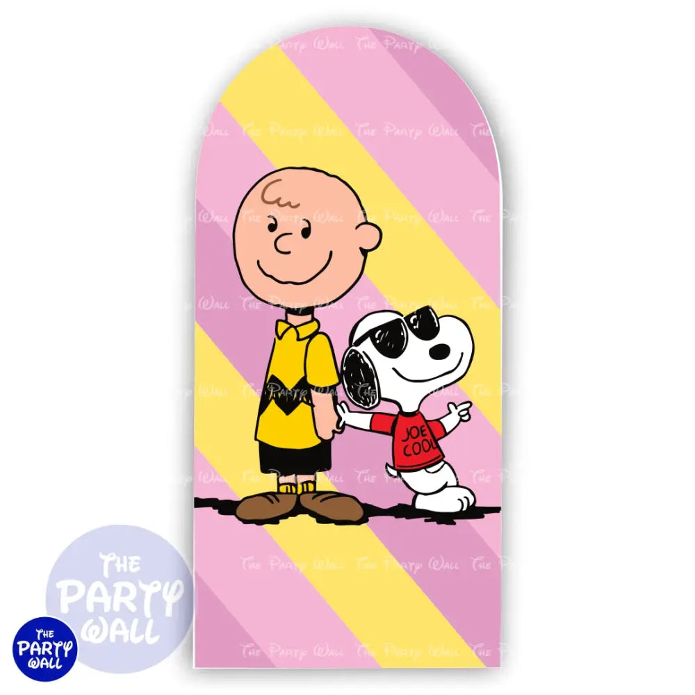 Snoopy - Funda para mampara de punta redonda o rectangular Mampara de punta redonda