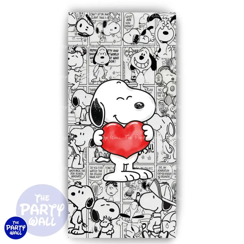 Snoopy - Funda para mampara de punta redonda o rectangular - Mampara de punta redonda