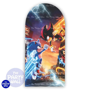 Sonic - Funda para mampara de punta redonda o rectangular Mampara de punta redonda