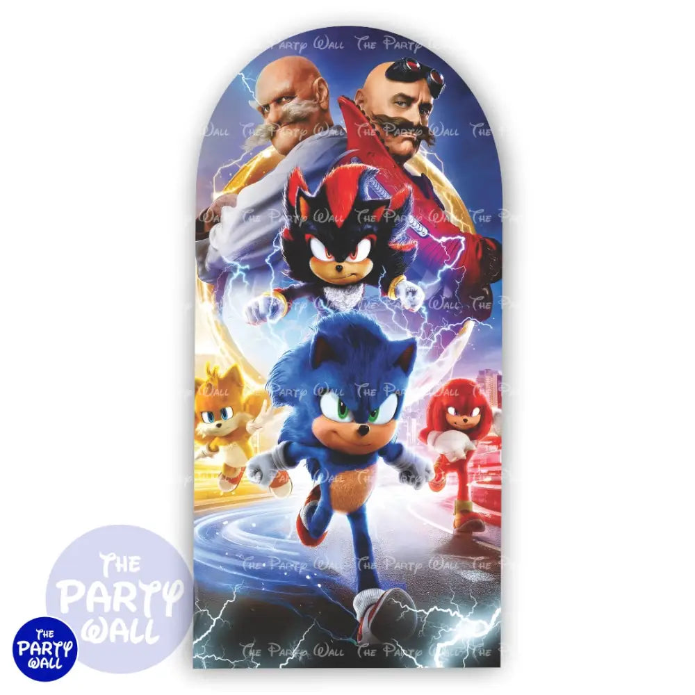 Sonic - Funda para mampara de punta redonda o rectangular Mampara de punta redonda