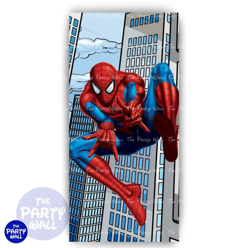 Spiderman - Funda para mampara de punta redonda o rectangular Mampara de punta redonda