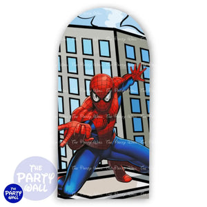 Spiderman - Funda para mampara de punta redonda o rectangular Mampara de punta redonda