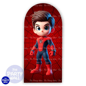 Spiderman - Funda para mampara de punta redonda o rectangular Mampara de punta redonda