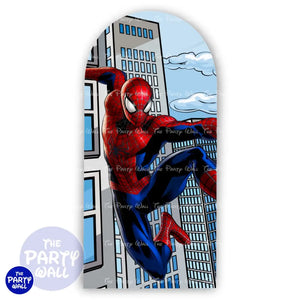 Spiderman - Funda para mampara punta redonda o rectangular Mampara de punta redonda
