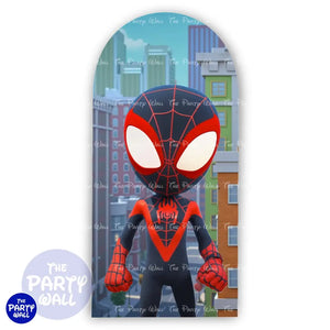 Spidey - Funda para mampara de punta redonda o rectangular Mampara de punta redonda