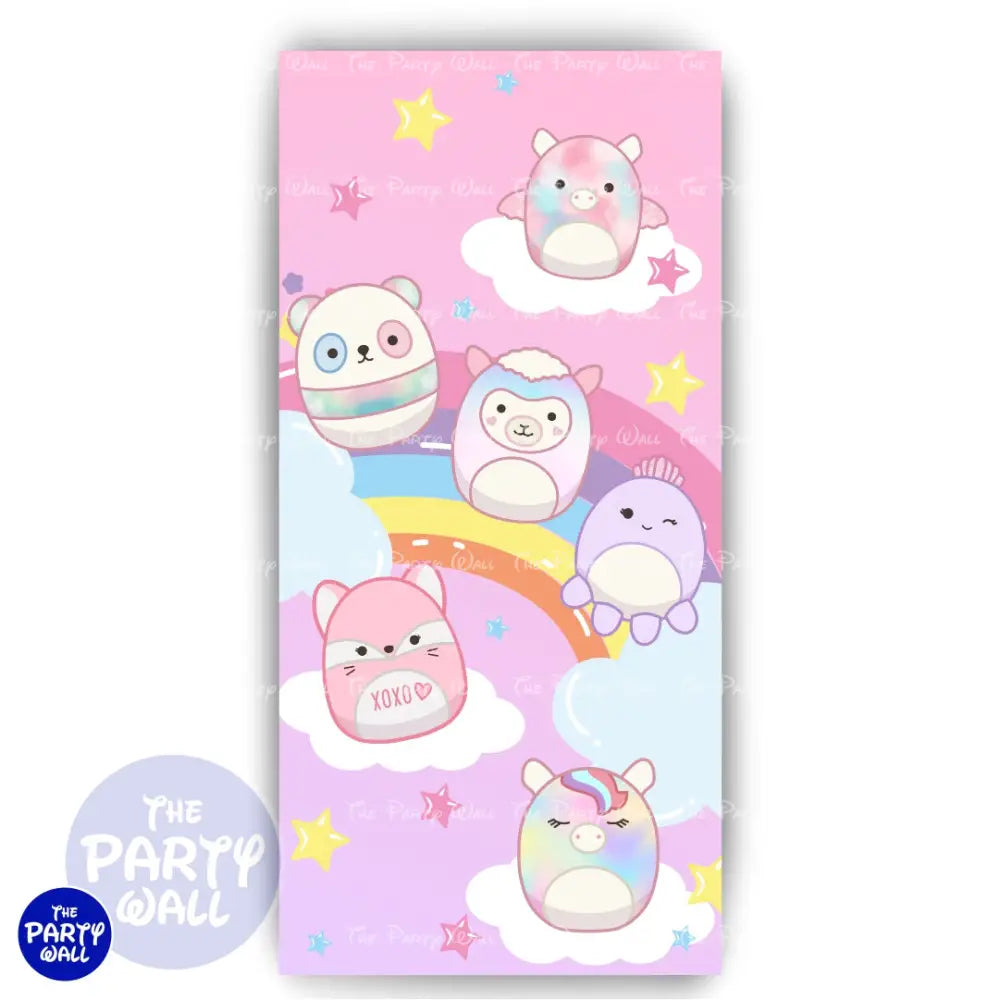 Squish Mallows - Funda para mampara de punta redonda o rectangular Mampara de punta redonda