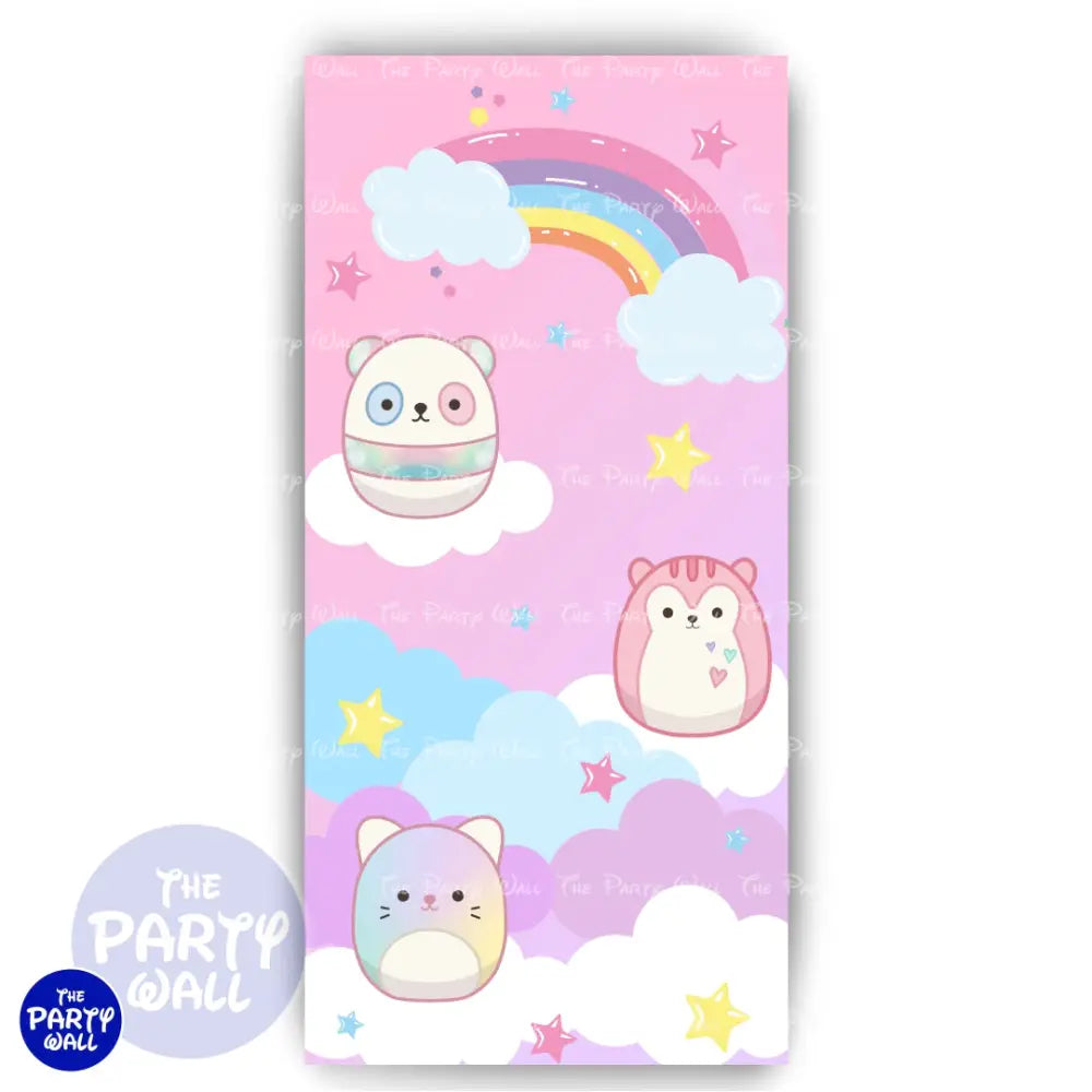 Squish Mallows - Funda para mampara de punta redonda o rectangular Mampara de punta redonda