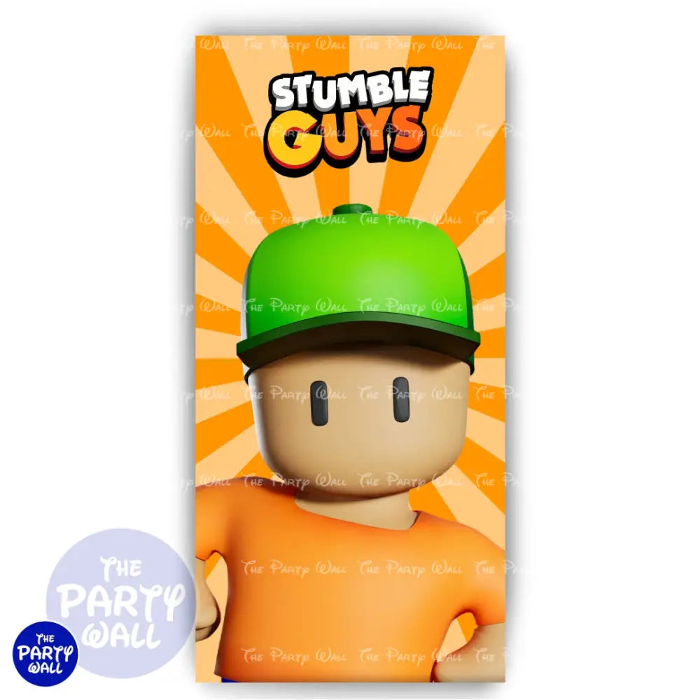 Stumble Guys - Funda para mampara de punta redonda o rectangular Mampara de punta redonda