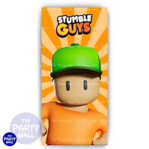 Stumble Guys - Funda para mampara de punta redonda o rectangular Mampara de punta redonda