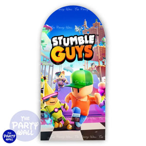 Stumble Guys - Funda para mampara de punta redonda o rectangular Mampara de punta redonda