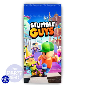 Stumble Guys - Funda para mampara de punta redonda o rectangular Mampara de punta redonda