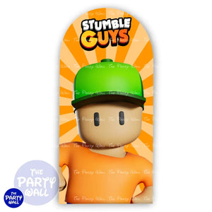 Stumble Guys - Funda para mampara de punta redonda o rectangular Mampara de punta redonda