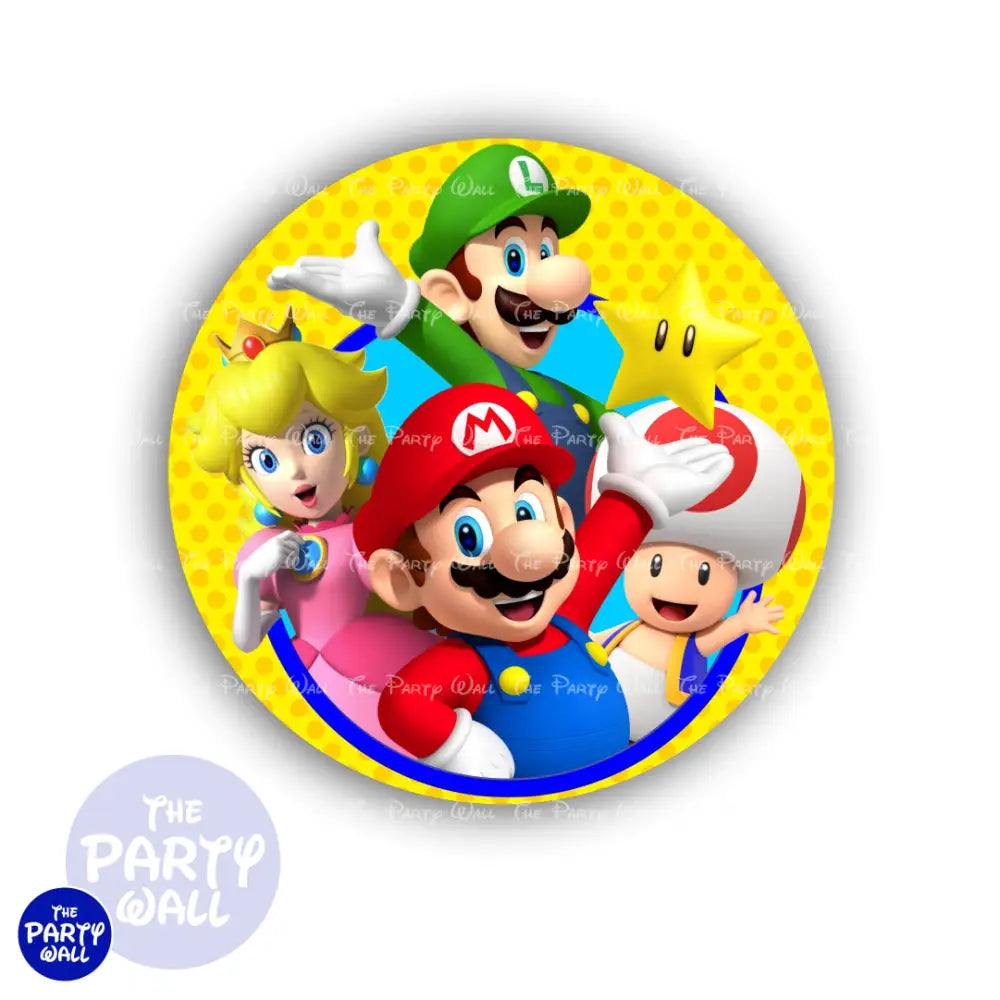 Super Mario - Funda para mampara circular Circular