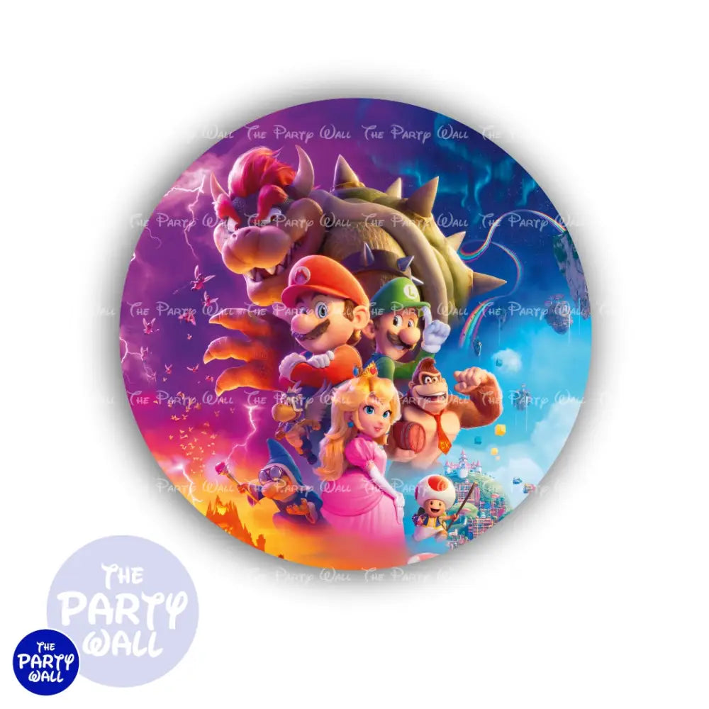 Super Mario - Funda para mampara circular Circular