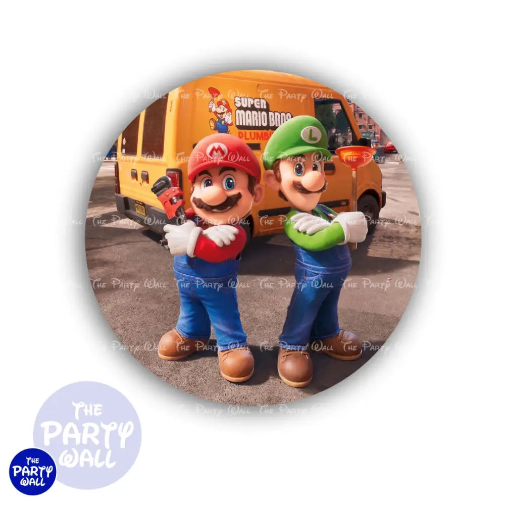 Super Mario - Funda para mampara circular Circular