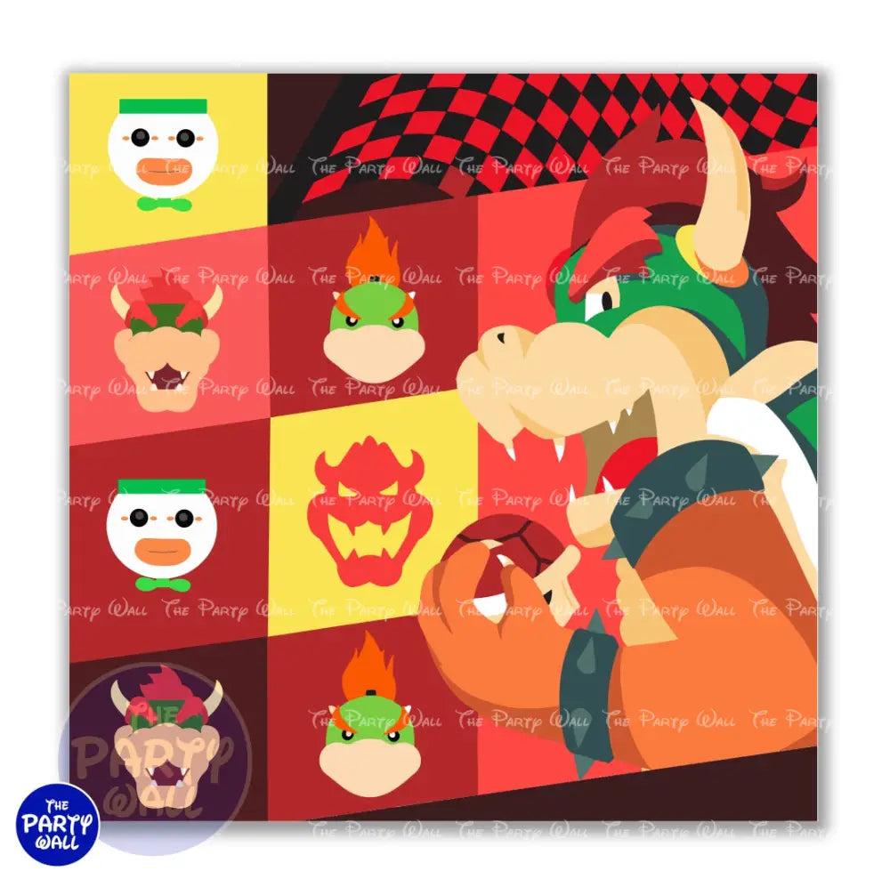 Super Mario - Funda para mampara cuadrada o rectangular Cuadrado o Rectangular