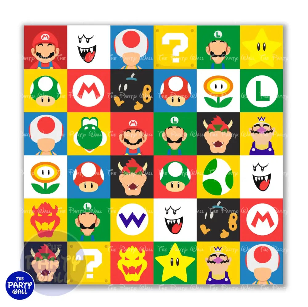 Super Mario - Funda para mampara cuadrada o rectangular Cuadrado o Rectangular