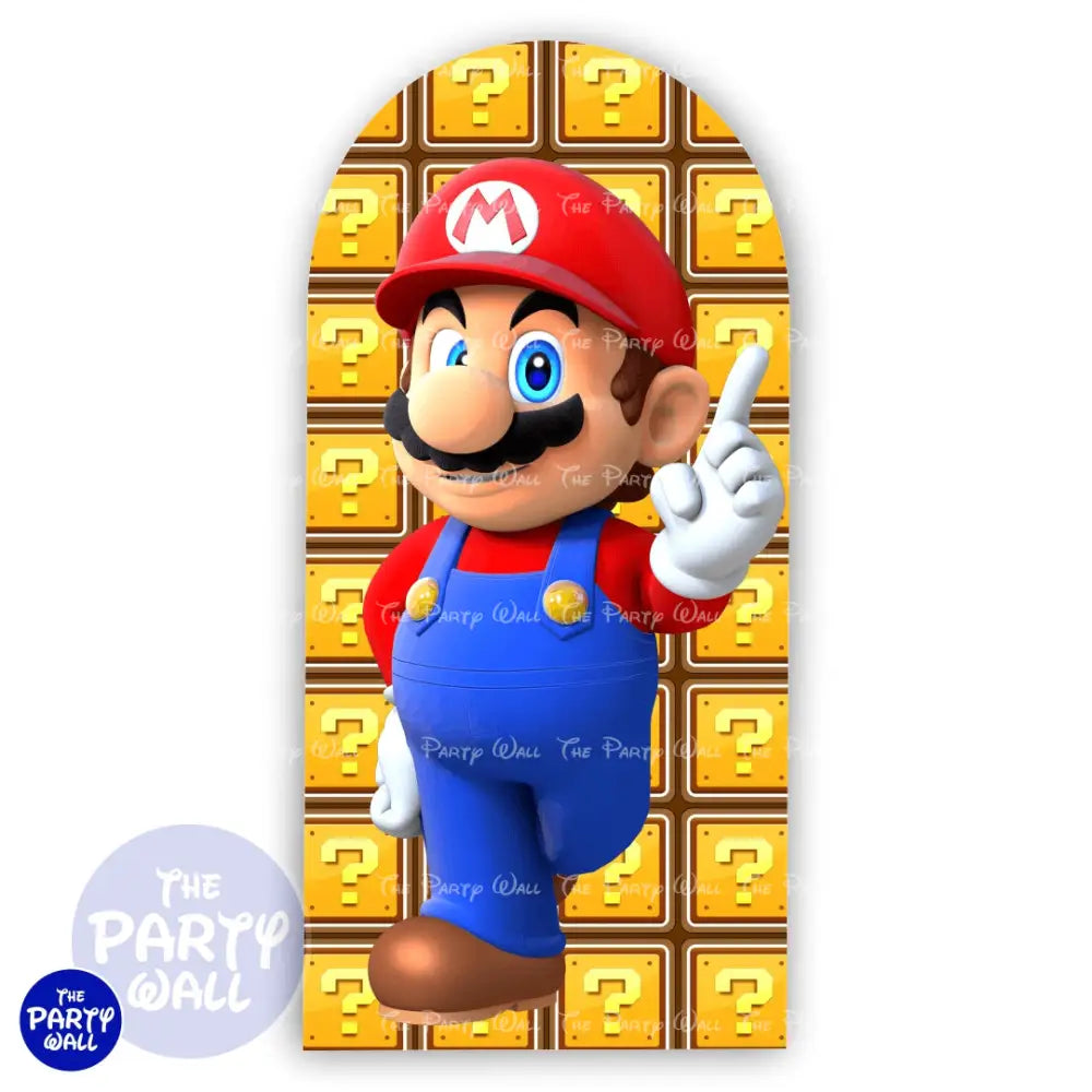 Super Mario - Funda para mampara de punta redonda o rectangular Mampara de punta redonda