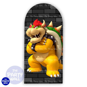 Super Mario - Funda para mampara de punta redonda o rectangular Mampara de punta redonda