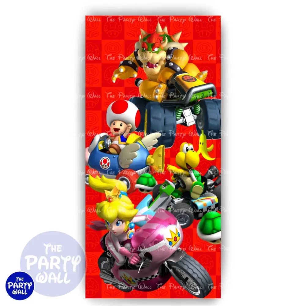Super Mario - Funda para mampara de punta redonda o rectangular Mampara de punta redonda