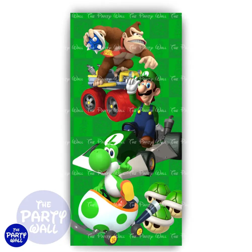 Super Mario - Funda para mampara de punta redonda o rectangular Mampara de punta redonda