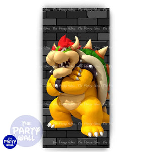 Super Mario - Funda para mampara de punta redonda o rectangular Mampara de punta redonda