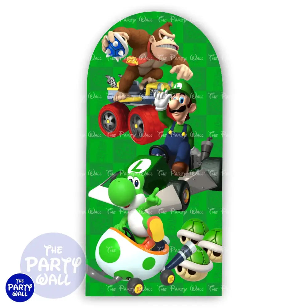 Super Mario - Funda para mampara de punta redonda o rectangular Mampara de punta redonda