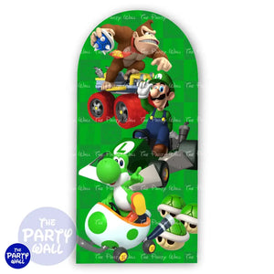 Super Mario - Funda para mampara de punta redonda o rectangular Mampara de punta redonda