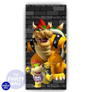 Super Mario - Funda para mampara de punta redonda o rectangular Mampara de punta redonda