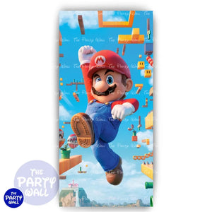 Super Mario - Funda para mampara de punta redonda o rectangular Mampara de punta redonda