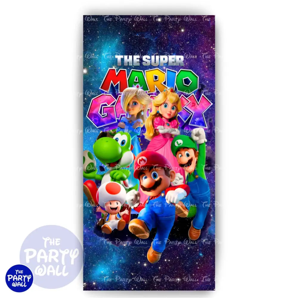 Super Mario - Funda para mampara de punta redonda o rectangular - Mampara de punta redonda