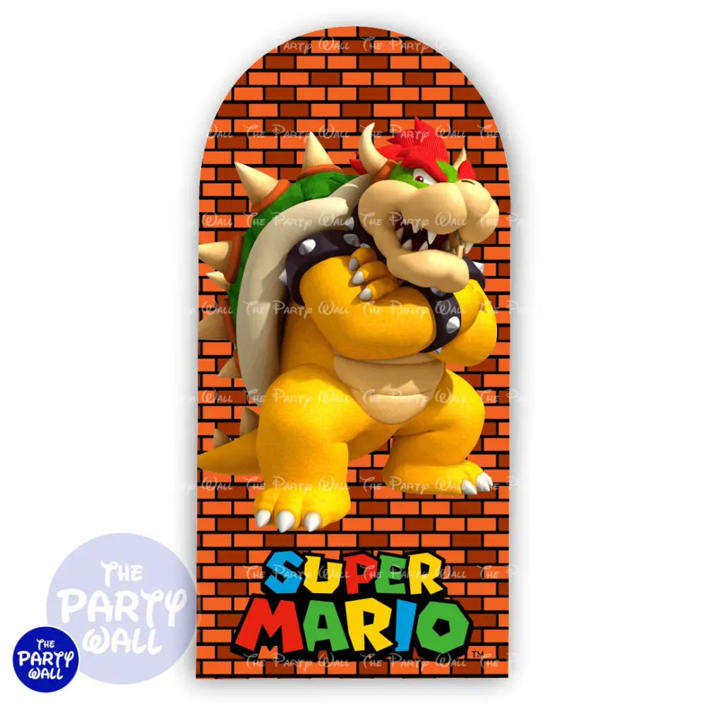 Super Mario - Funda para mampara de punta redonda o rectangular Mampara de punta redonda