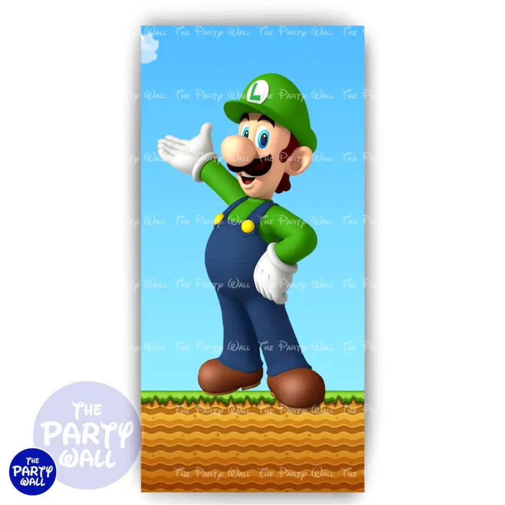Super Mario - Funda para mampara de punta redonda o rectangular Mampara de punta redonda