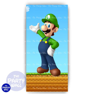 Super Mario - Funda para mampara de punta redonda o rectangular Mampara de punta redonda