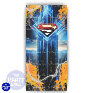 Superman - Funda para mampara de punta redonda o rectangular Mampara de punta redonda