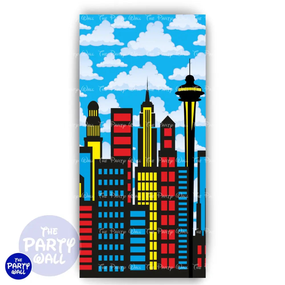 Superman - Funda para mampara de punta redonda o rectangular Mampara de punta redonda