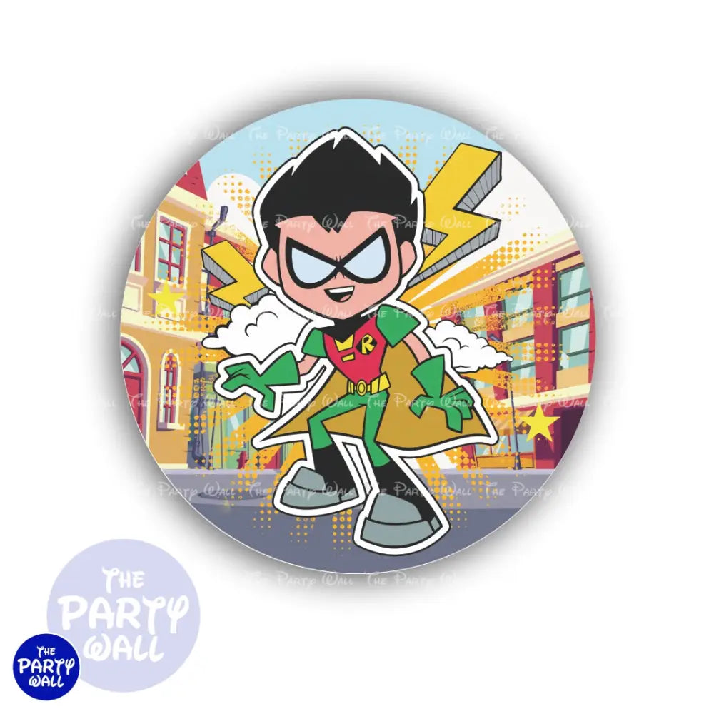 Teens Titans - Funda para mampara circular Circular