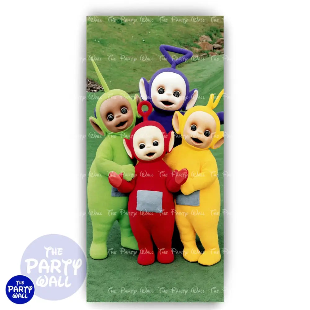 Teletubbies - Funda para mampara de punta redonda o rectangular Mampara de punta redonda