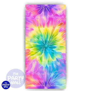 Tie Dye - Funda para mampara de punta redonda o rectangular Mampara de punta redonda