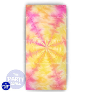 Tie Dye - Funda para mampara de punta redonda o rectangular Mampara de punta redonda