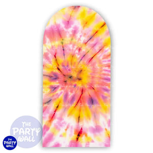 Tie Dye - Funda para mampara de punta redonda o rectangular Mampara de punta redonda