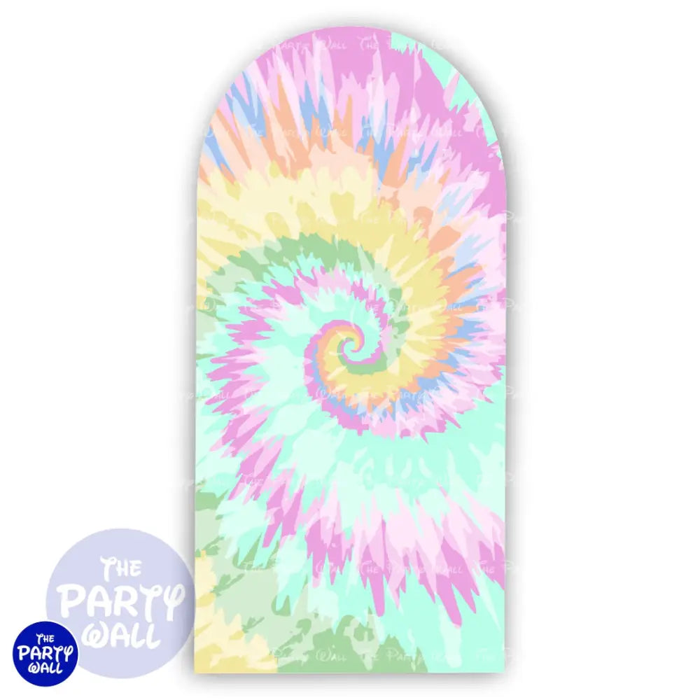 Tie Dye - Funda para mampara de punta redonda o rectangular Mampara de punta redonda