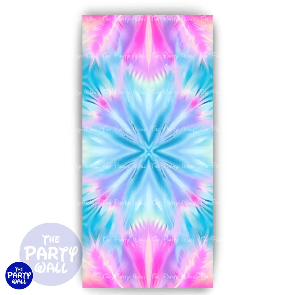 Tie Dye - Funda para mampara de punta redonda o rectangular Mampara de punta redonda