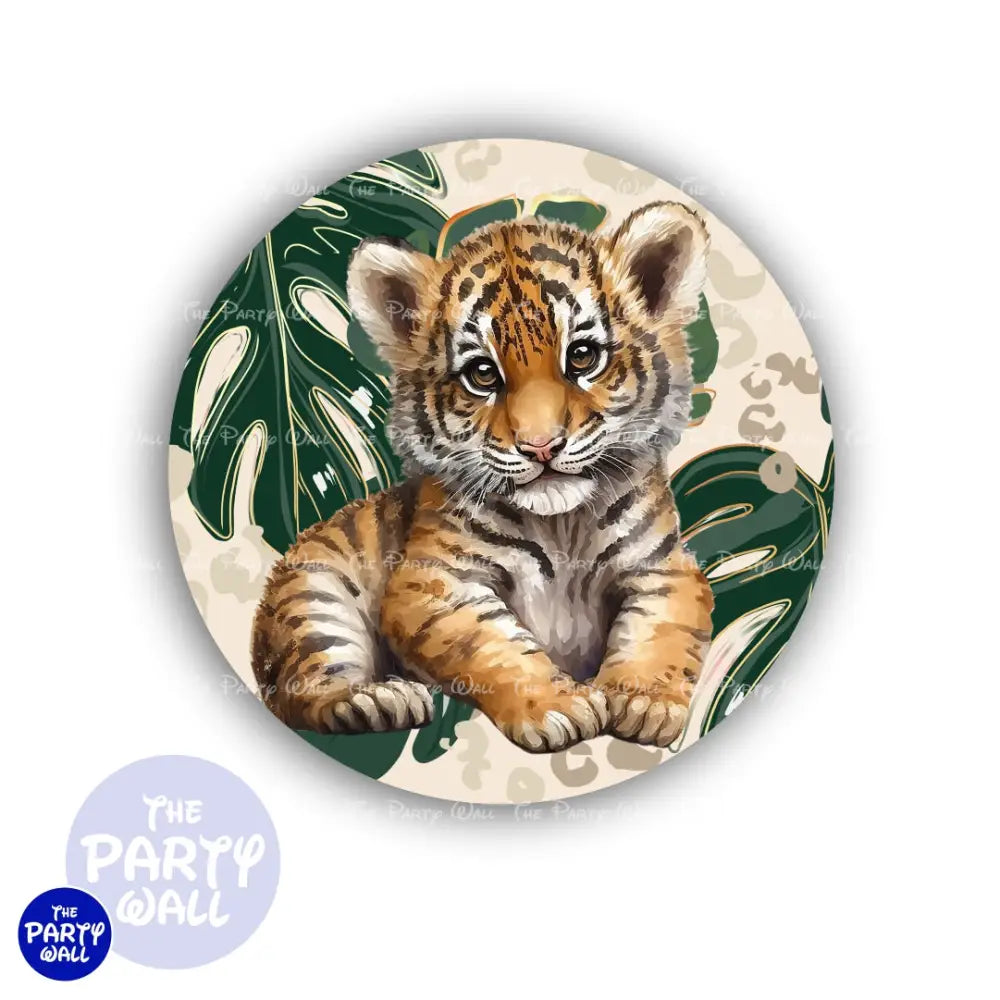 Tigre bebé - Funda para mampara circular Circular