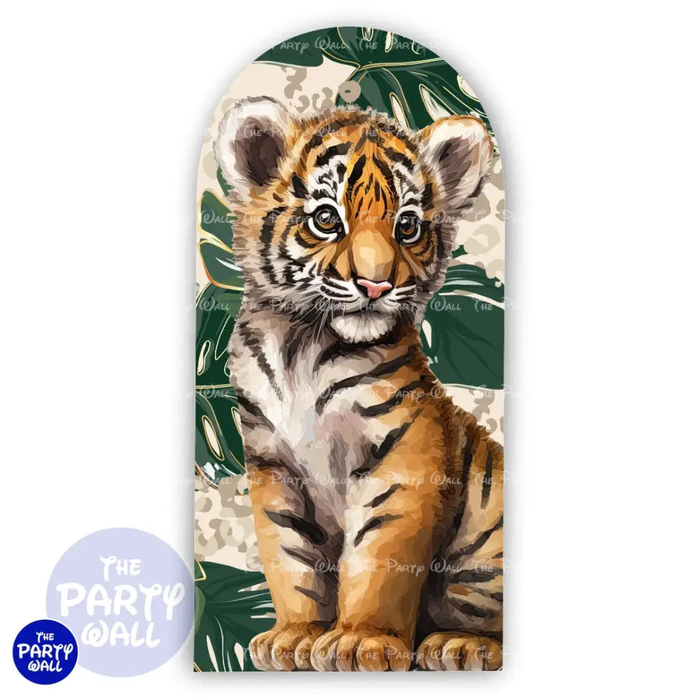 Tigre bebé - Funda para mampara de punta redonda o rectangular Mampara de punta redonda